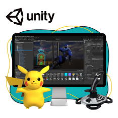 Мир игр на Unity 2D на популярном движке + AI-помощники - КИБЕРшкола программирования для детей, компьютерные курсы для школьников, начинающих и подростков - KIBERone г. Новокузнецк