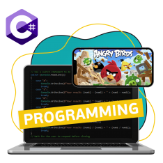 Программирование на C#. Удивительный мир 2D-игр - КИБЕРшкола программирования для детей, компьютерные курсы для школьников, начинающих и подростков - KIBERone г. Новокузнецк